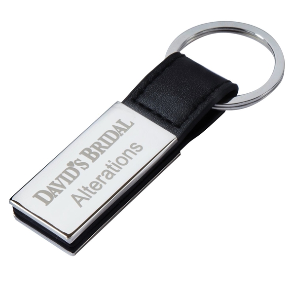 Elegant Strap Keytag With Chrome Finish