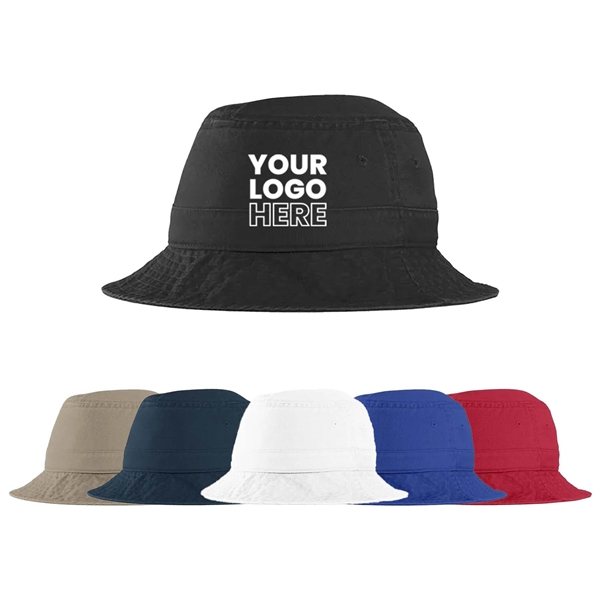 Embroidered Port Authority(R) Cotton Bucket Hat