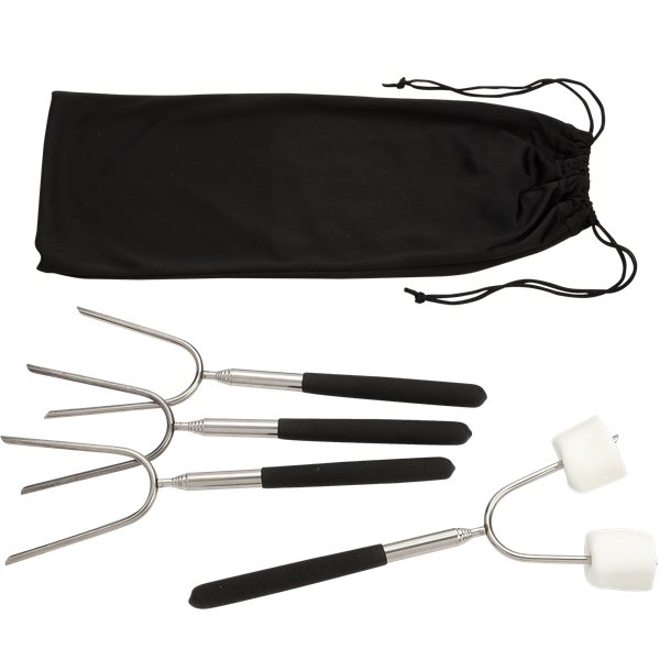 Extendable 34 Roasting Sticks with Carrying Case