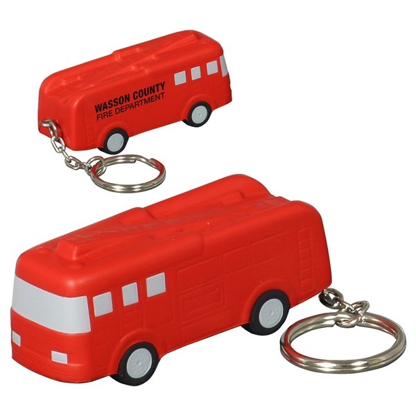 Fire Truck Key Chain - Stress Relievers