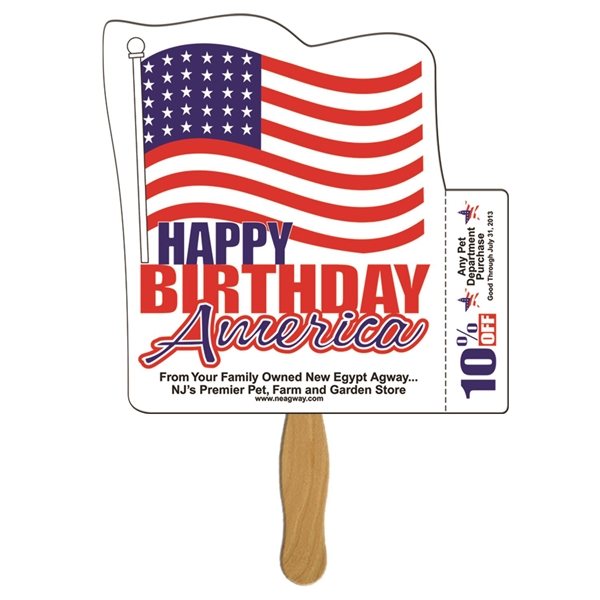 Flag Coupon Fan - Paper Products