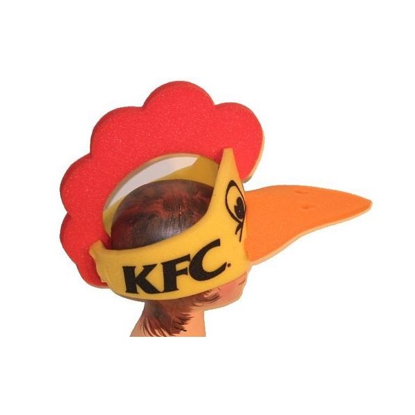 Foam Chicken Visor Hat