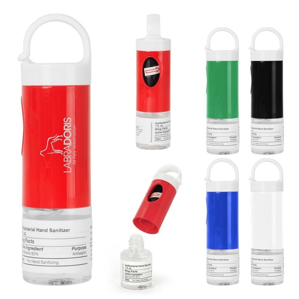 Fresh Clean Dog Bag Dispenser With 1 oz Hand Sanitizer