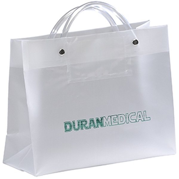 Clear Frosted Shopping Bags - Jumbo