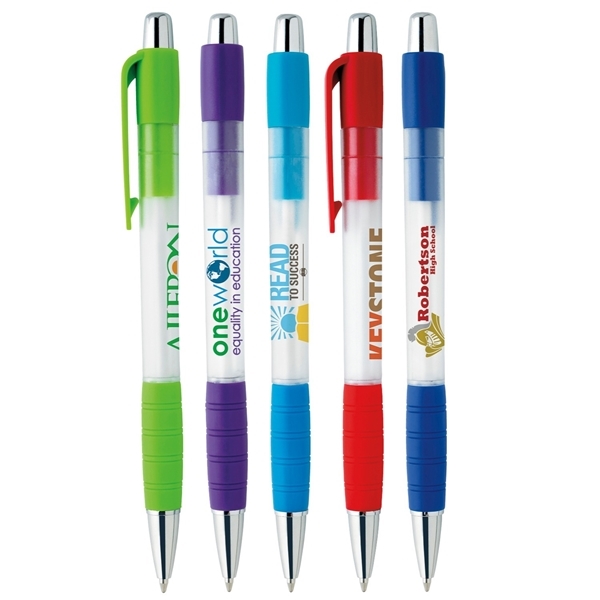 Frosted Barrel Colorful Grip Pen