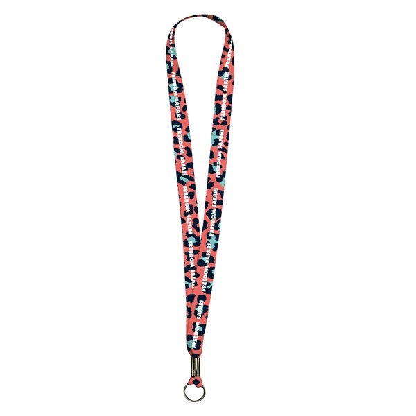 Full Color Imprint Smooth Dye Sublimation Lanyard - 1/2