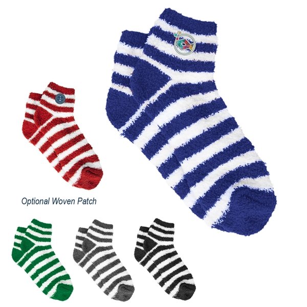 Fuzzy Stripe Socks