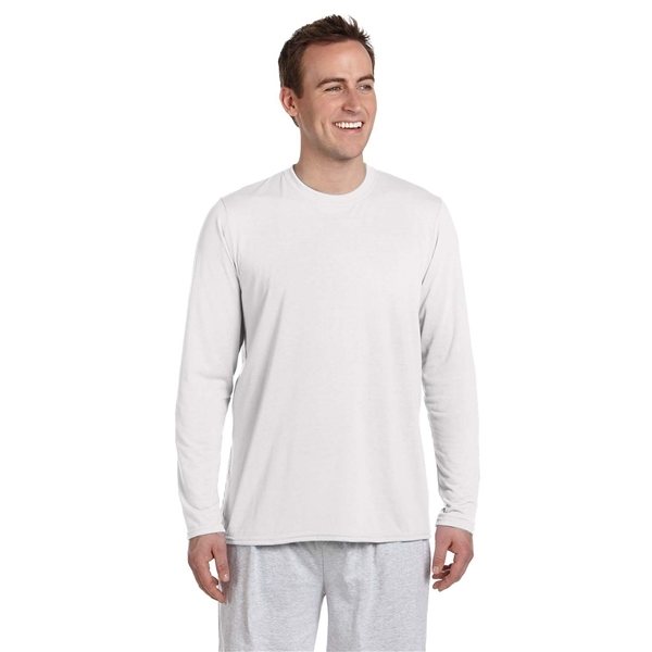 Gildan(R) Performance(R) Adult 5 oz Long - Sleeve T - Shirt - WHITE