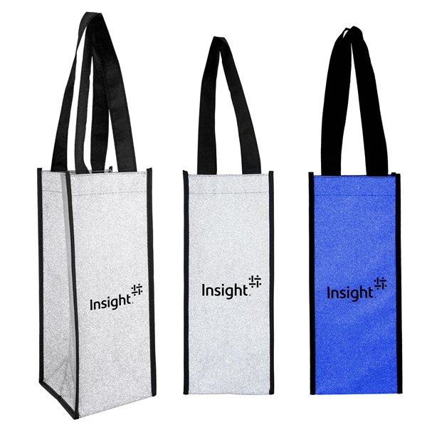 Promotional Glitter Wine Bag