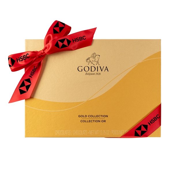 Godiva Ballotin Gold 36 Piece Assortment Box
