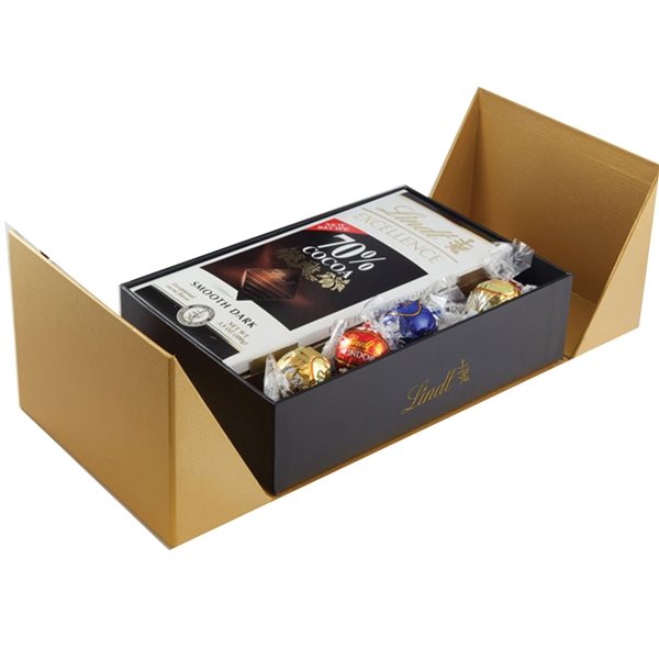Golden Box of Lindt Sweets
