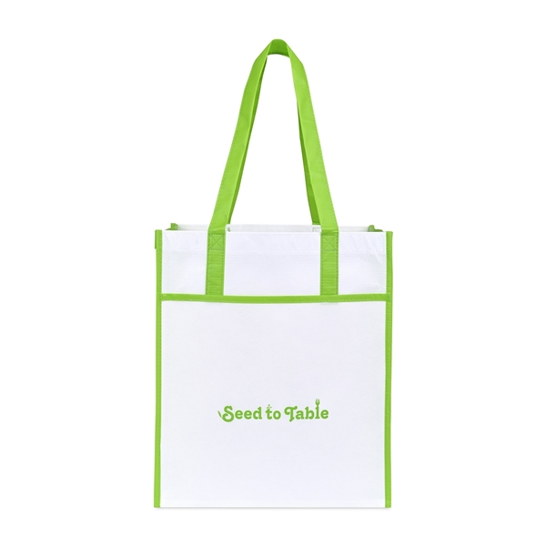 B&W Recycled Plastic Shopper