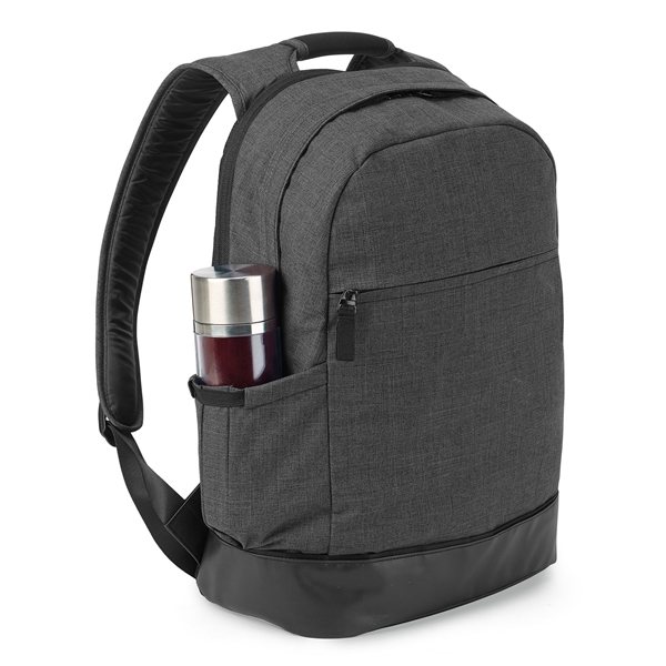 Heritage Supply(TM) Tanner Computer Backpack - Charcoal Heather / Black