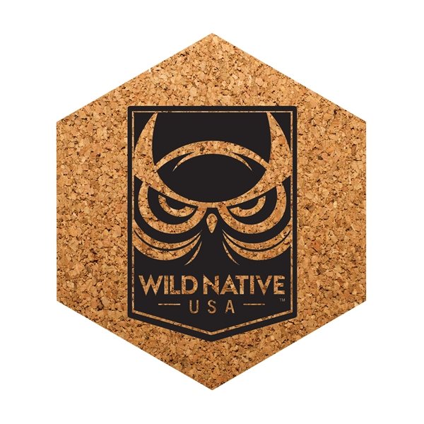 Hexagon Cork Coaster