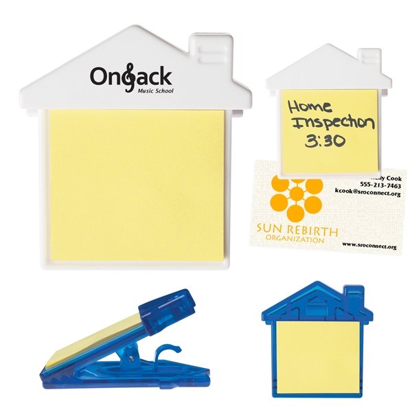 House Clip With Sticky Note Pad