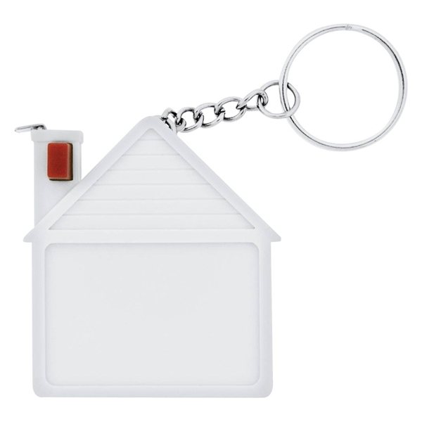 House Shaped 3 Tape Measure Keychain
