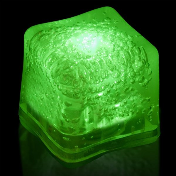 Imprinted Lited Ice Cubes - Green