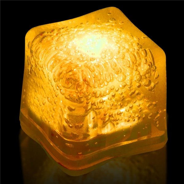 Imprinted Lited Ice Cubes - Yellow