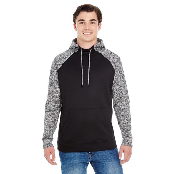J America Adult Colorblock Cosmic Pullover Hooded Sweatshirt