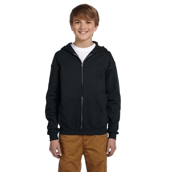 Jerzees Youth 8 oz NuBlend(R) Fleece Full - Zip Hood - Colors