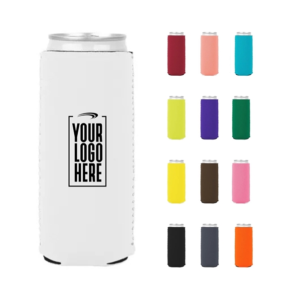 Slim Can Collapsible Neoprene Cooler - Kustom Koozies