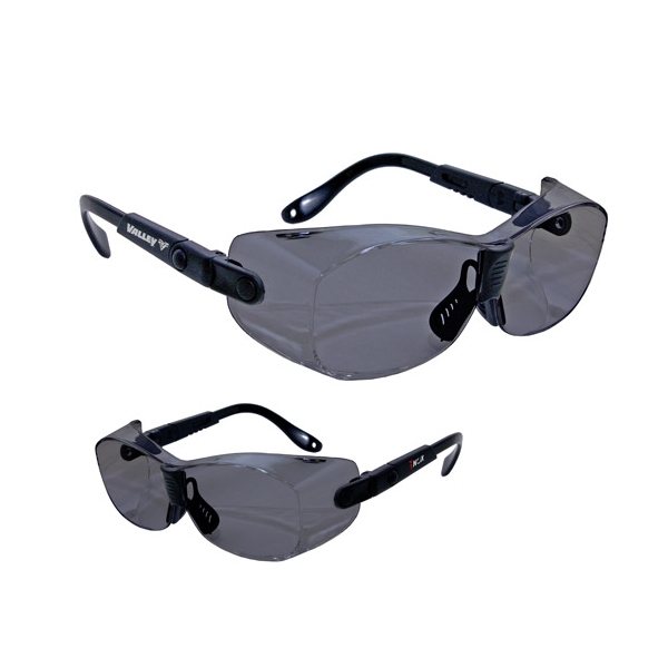 Large Encased Single - Piece Lens Safety Glasses / Sunglasses with Flexible Temples