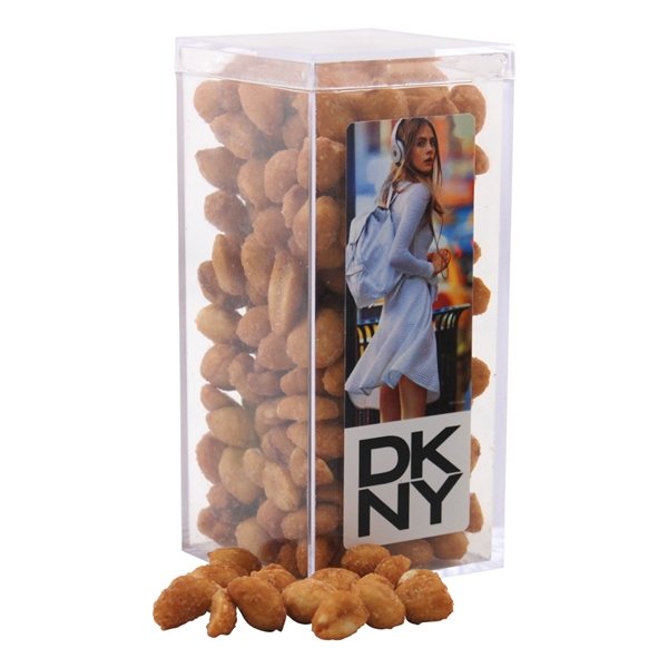 Large Rectangular Acrylic Box with Honey Roasted Peanuts