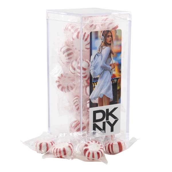 Large Rectangular Acrylic Candy Box with Starlight Peppermints