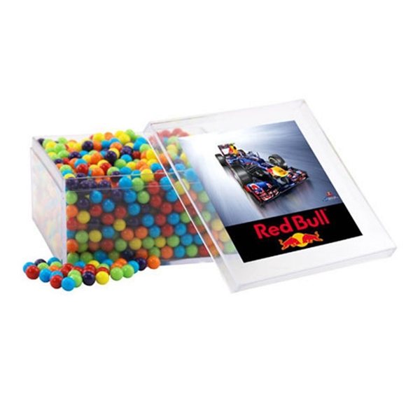Large Square Acrylic Box with Jaw Breakers Mini