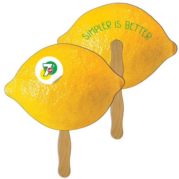 Lemon / Lime Digital Hand Fan (2 Sides)- Paper Products