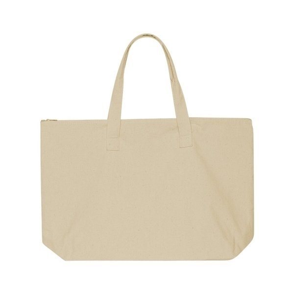 Liberty Bags - Tote with Top Zippered Closure - NATURAL