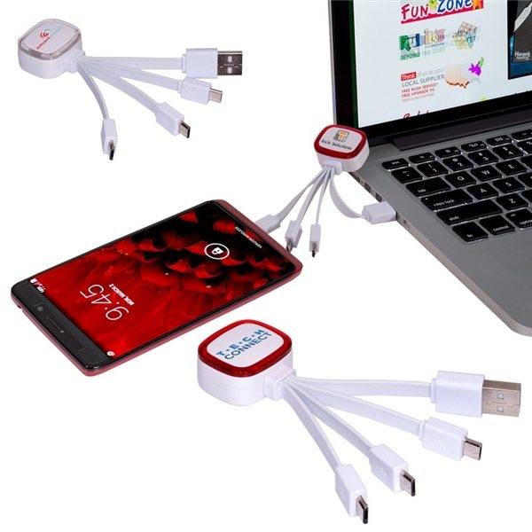 3- in -1 Light Up Charging Cable