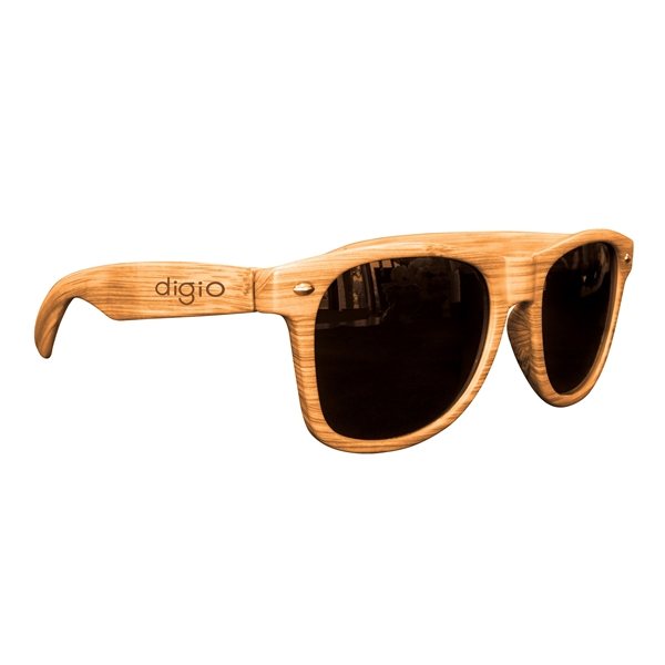 Light Wood Tone Miami Sunglasses