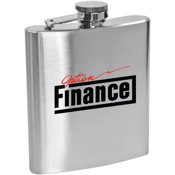Lincoln - 6 oz Stainless Steel Hip Flask with Hinged Cap