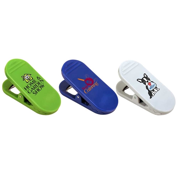 4 Inch Promotional Logo Bag Clips - Chip Clips Holders
