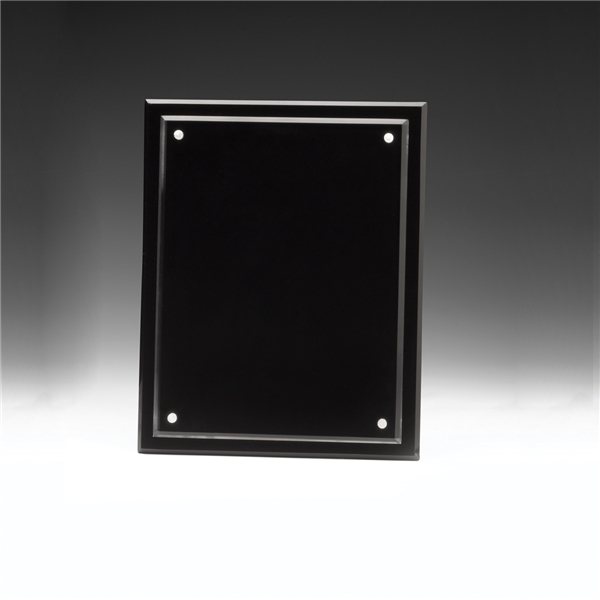 Magnetic Certificate Holder - Clear on Black - 8 1/2 x 11 Insert