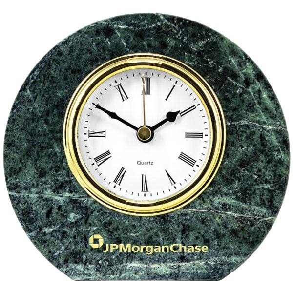 Marble Round Clock