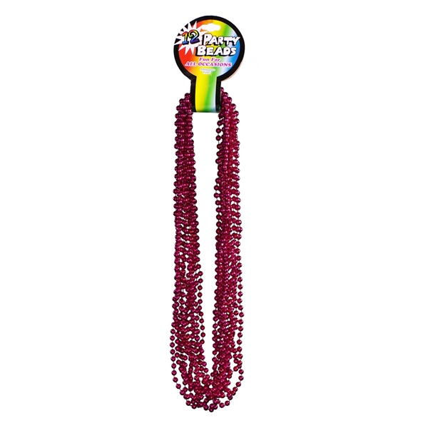 Mardi Gras Beads - Metallic Pink
