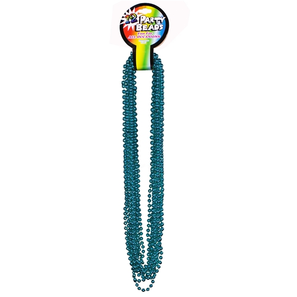 Mardi Gras Beads - Metallic Teal