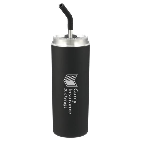 Promotional Marka Copper Vac Tumbler w/ SS straw 20 oz