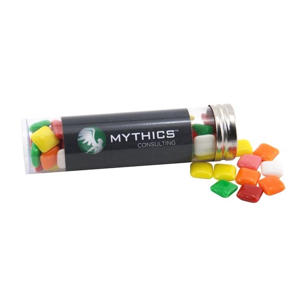 Medium Plastic Tube with Mini Chicklets Gum