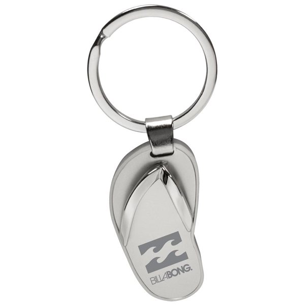 Metal Flip - Flop Sandal Keychain