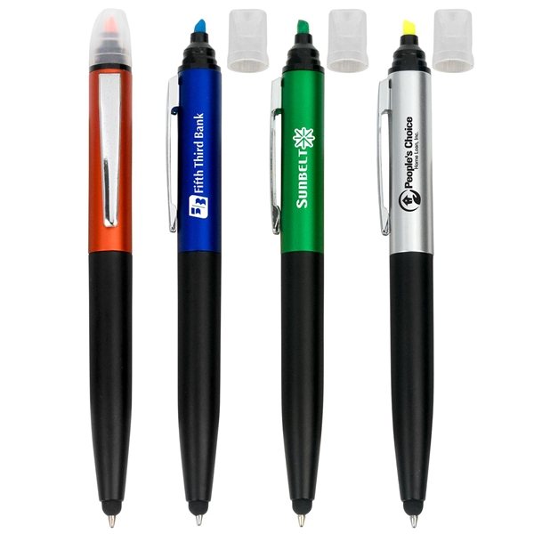 Metallic Highlighter Stylus Pen