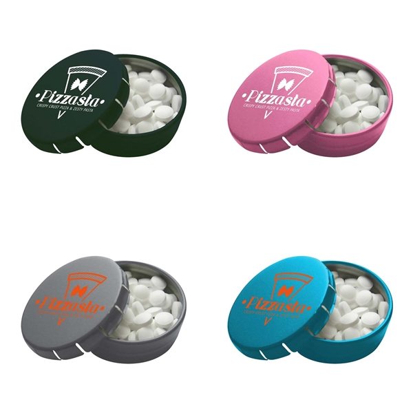 Promotional Mini Metal Slider Mint Tins with Printed Logo