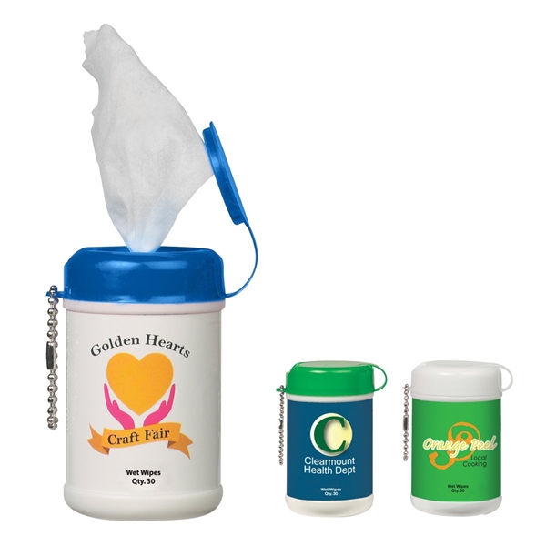 Promotional Mini Wet Wipe Canister