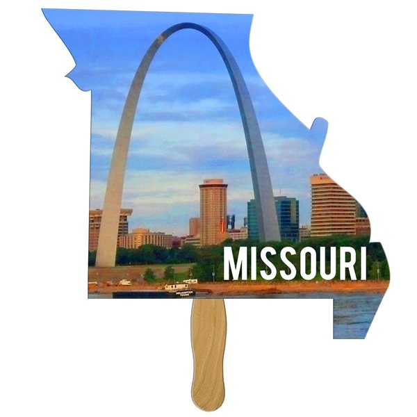 Missouri State Shaped Hand Fan - Paper Products