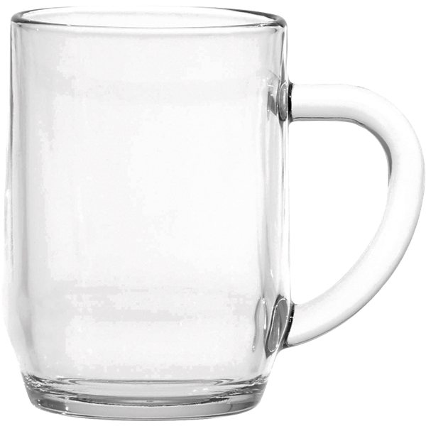 Moderne Glass Co - Deep Etched 10 oz Hawthorne Glass Coffee Mug