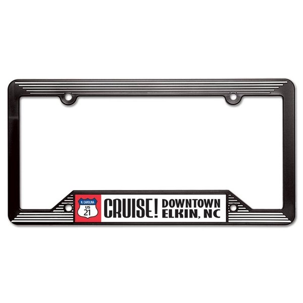 Molded License Plate Frame - Black - 6 1/4 x 12 1/4