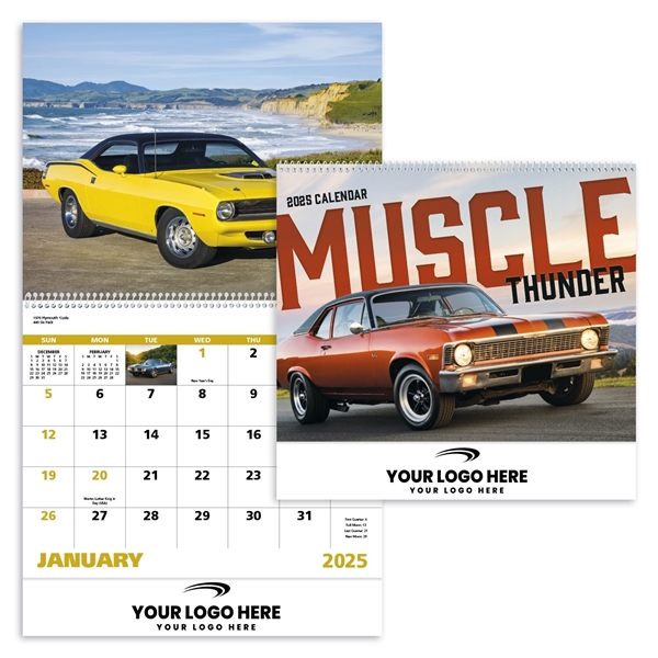 Muscle Thunder - Spiral - Good Value Calendars(R)