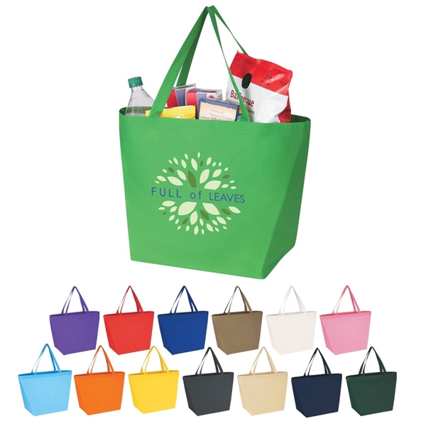 Imprinted Eco-Friendly Non Woven Tote Bags (13.5 x 14.5)